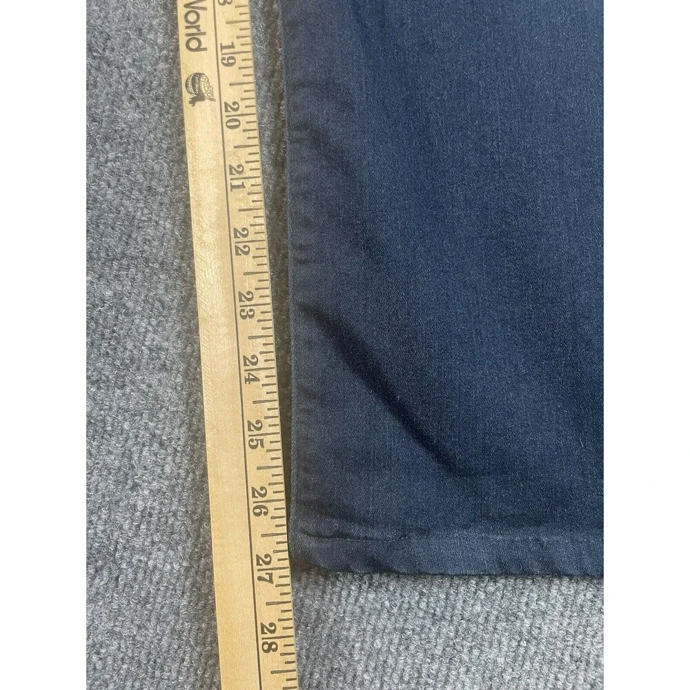 7 For All Mankind Slimmy Jeans Women 29 Blue Luxe Straight Leg Dark Wash Denim - Picture 12 of 12